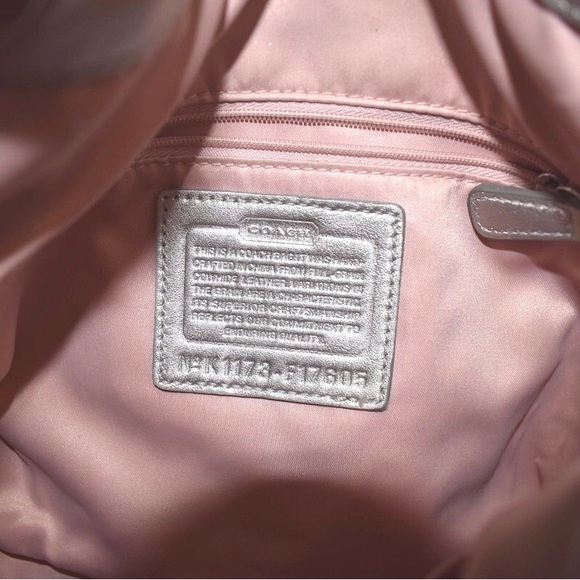 Coach 17605 Ashley Leather hippie silver and white shoulder crossbody bag - Picture 4 of 12